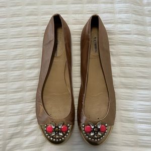 Satin and Jewel Ballet Flat